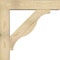 Ekena Millwork Funston Block Rough Sawn Bracket w/ Offset Brace, Douglas Fir, 8"W x 38"D x 38"H BKT0806X38X38FST05RDF - alternate 2